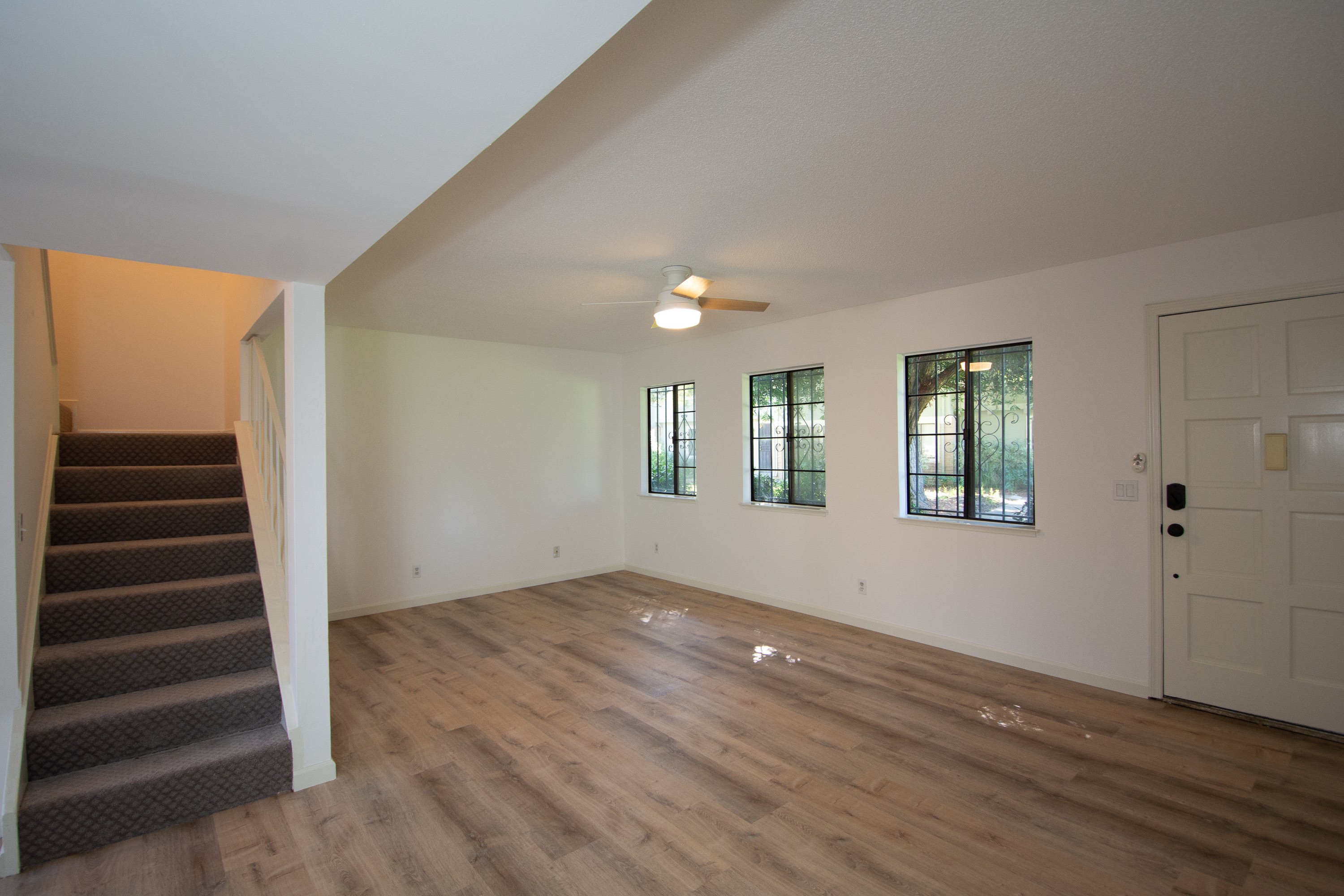 Well lit living room